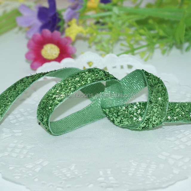 1"glitter elastic ribbon wholesale