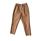 Factory Hot Sale women high waist long lamb leather pants