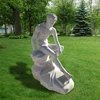 Life Size White Marble Stone Naked Man Art Statue Male Figure Garden Sculpture
