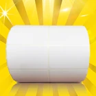Blank direct thermal rolls labels self adhesive sticker paper for barcode printers