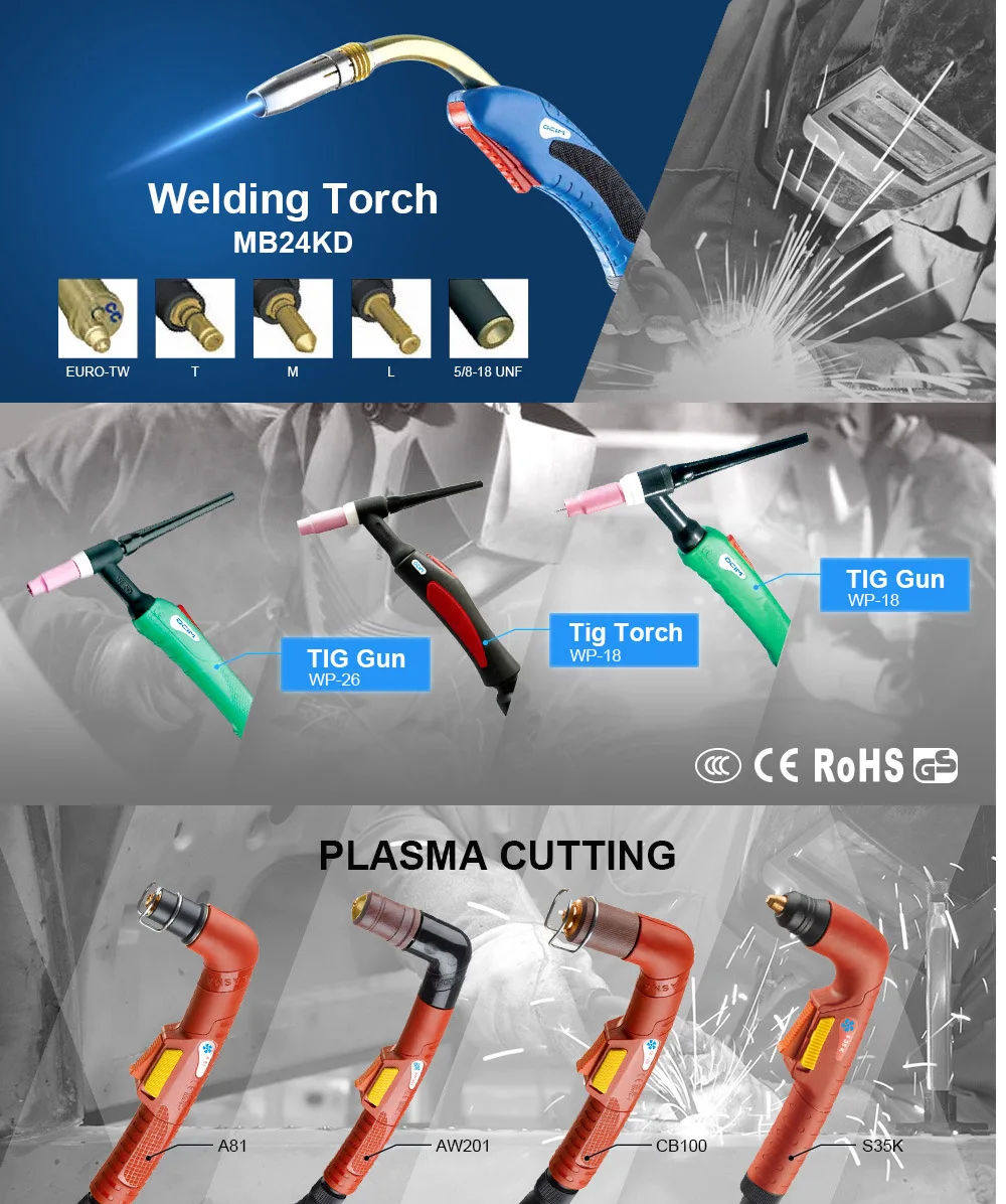 WP9 amp WP9F amp WP9P TIG Welding Torch with CE certification