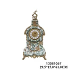 European Antique Crafts Table Bronze Clocks Luxury Brass Figurine wall clock