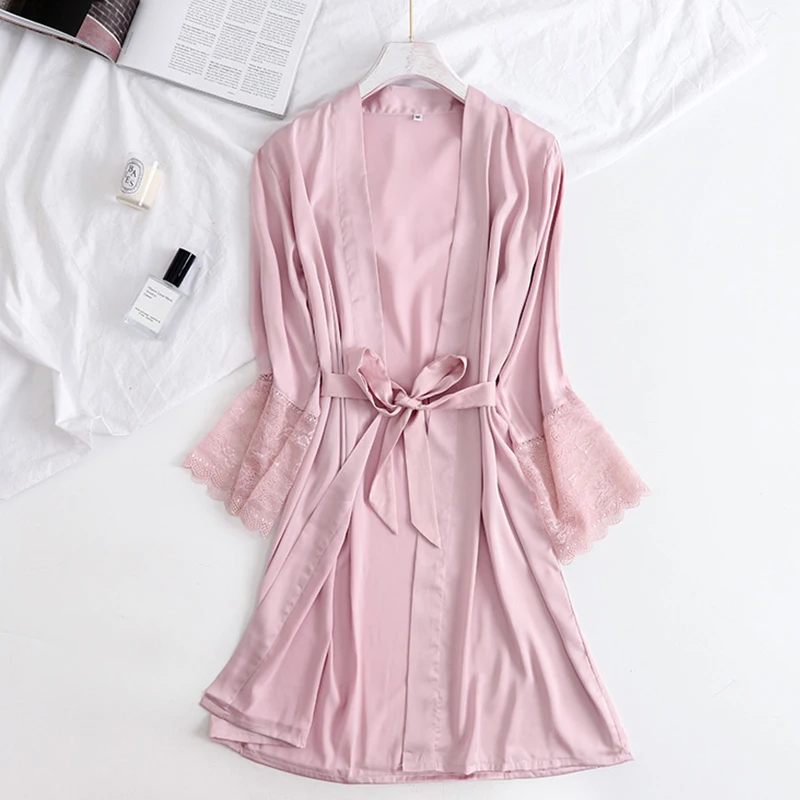 Hot Sales NEW Style Plain Color Pleasant Wedding Gift Pink Ice Silk Bridesmaid Lace Bride Robe, Red
Hot Sales NEW Style Plain Color Pleasant Wedding Gift Pink Ice Silk Bridesmaid Lace Bride Robe, Red