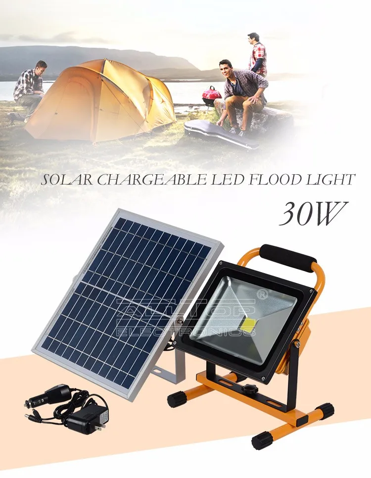 High quality ip65 waterproof outdoor Bridgelux cob 10w 20w 30w 50w solar led flood light