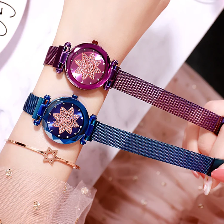 ST 249 Ladies Quartz Watch Galaxy Dial Star Space Pattern Analog Wrist Watches Metal Strap Magnet Clasp Watch Top For Gift Clock
ST 249 Ladies Quartz Watch Galaxy Dial Star Space Pattern Analog Wrist Watches Metal Strap Magnet Clasp Watch Top For Gift Clock