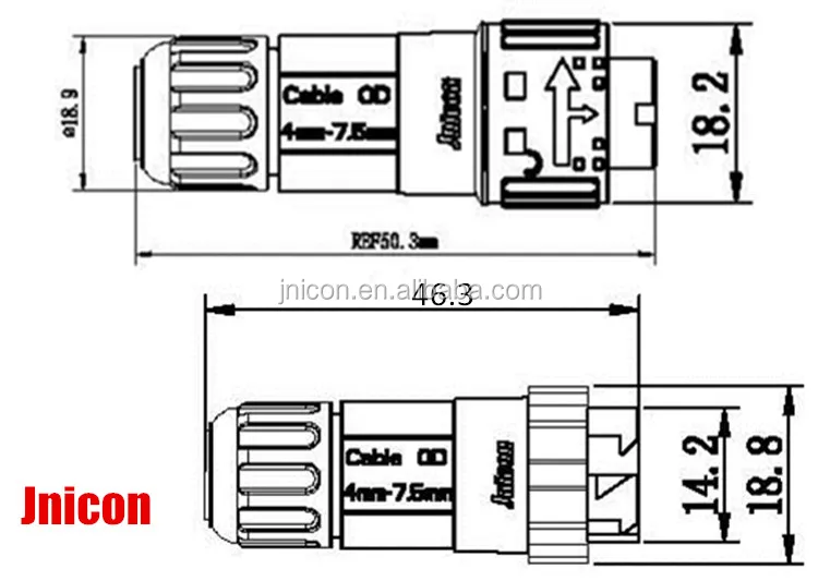 m16 connector self locking structure waterproof 12 volt 3 pin plugs and sockets