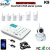 Saful K9 Professional wireless LCD home security GSM alarm system , gsm sms alarm with built-in keypad / battery backup