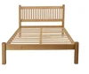 Solid wood oak frame finish double bedroom bed frame