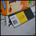 Plastic Data Strip Label Holder for Gondola Shelves