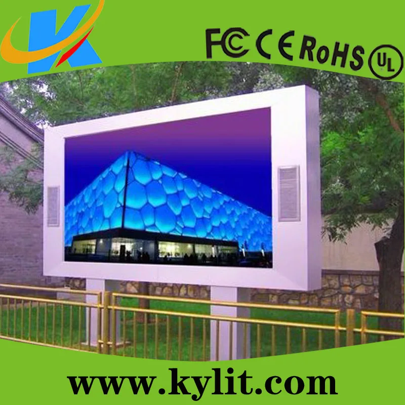 P6 Outdoor SMD Full-color Media Video LED Screens for Building/Plaza Decoration
