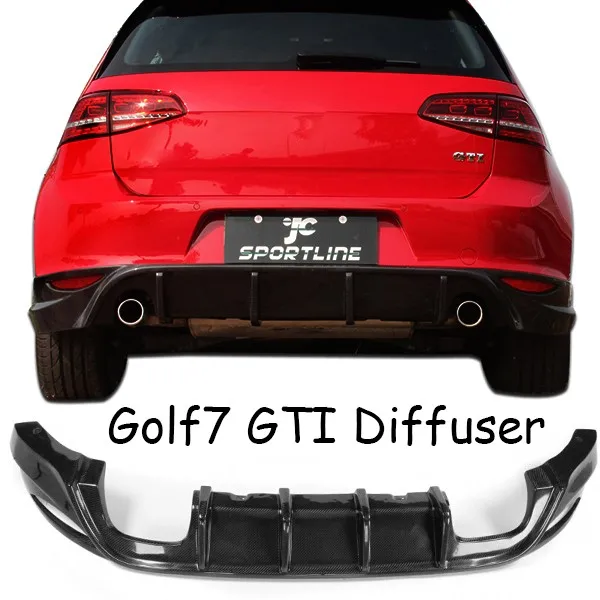 Car Carbon Fiber Boot Lip Golf6 Rear Spoiler For Wv Golf 6 Gti Mk6