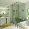 Intelligent adjusting-light glass, smart glass shower door with smart glass film