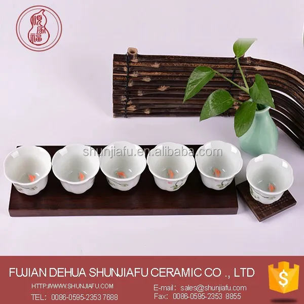 Chinese Gift Porcelain Tea Set Cup With No Handles Buy Chinese
