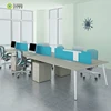 Office furniture cubicles manufacturers modern office table 6 person workstation