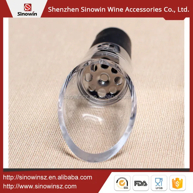 food grade chinese premium mini wine pourer aerator bottle