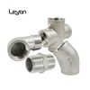 ss304 ss316l stainless steel BSPT pipe fitting union 1/2" Tee 3 way Female Stainless Steel 304 Threaded Pipe Fitting