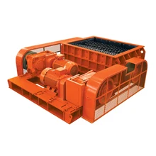 High capacity and low headroom handle minerals in the mining roller crusher