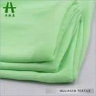 Mulinsen Textile High Quality Light Weight Polyester 15D ITY Chiffon Plain Saree Fabric