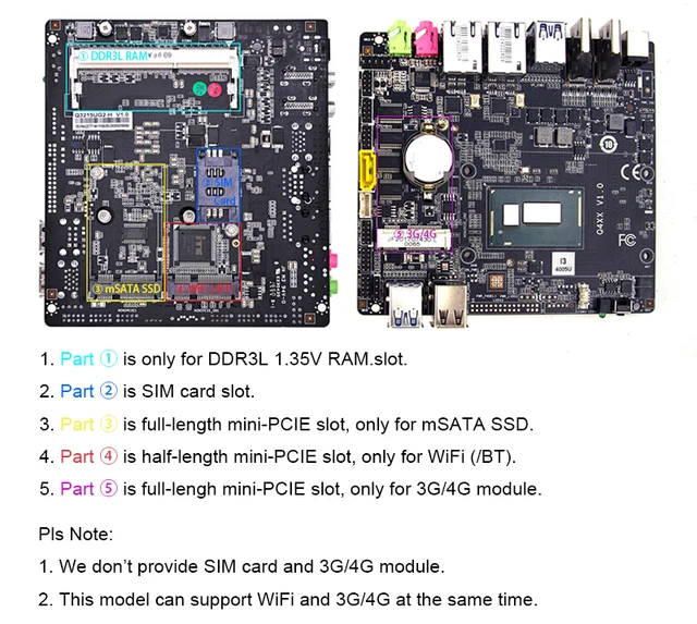 Qotom Q450P Core i5 Mini PC Dual Core up to 2.6 GHz 4GB RAM 128GB