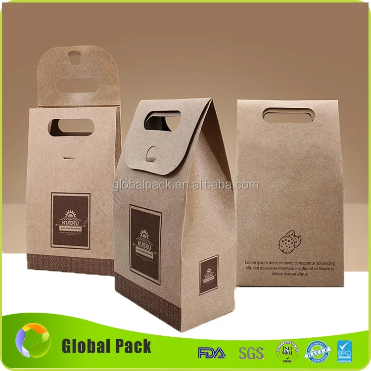 wholesale printed your own logo brown kraft paper for coffee