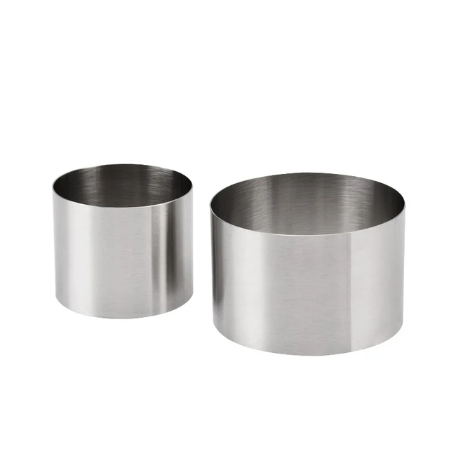 2 2.5 3 inch Small Mini Stainless Steel Circle Mousse Ring Mold Mould5 6  8cm Bakeware Baking Round Cake Mousse Mold Ring Pastry