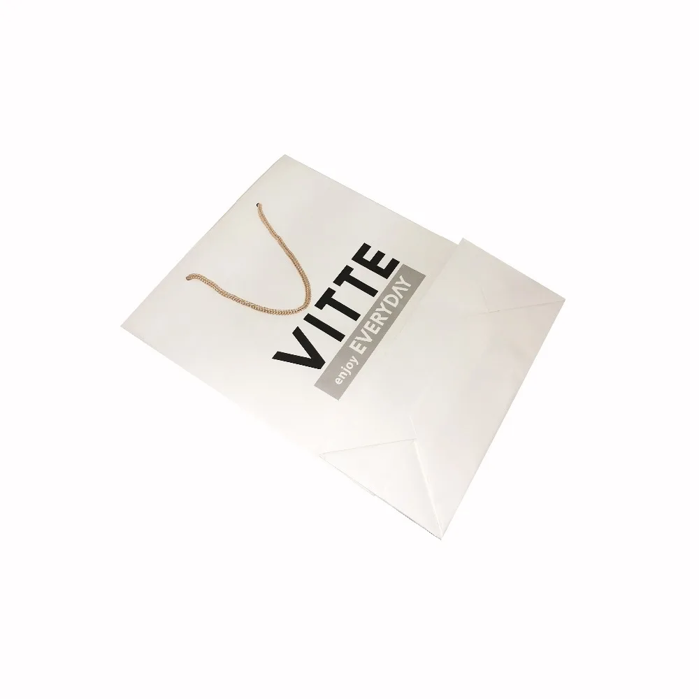 custom recycled luxury craft gift carry shopping kraft paper ba