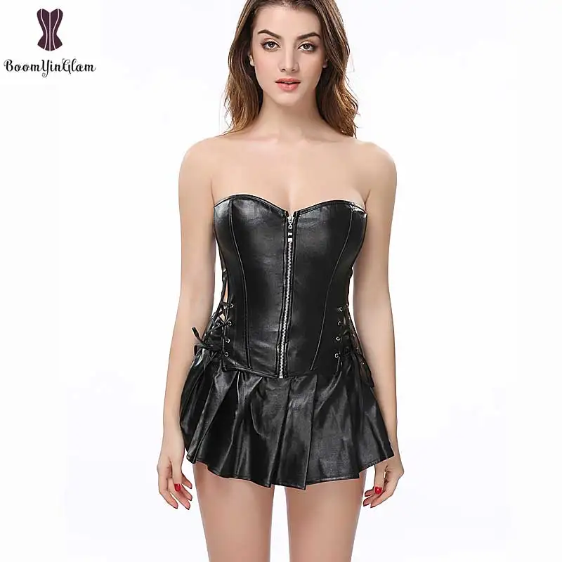 Foshan underwear plus size faux leather dress zipper front sexy women costume corset
Foshan underwear plus size faux leather dress zipper front sexy women costume corset