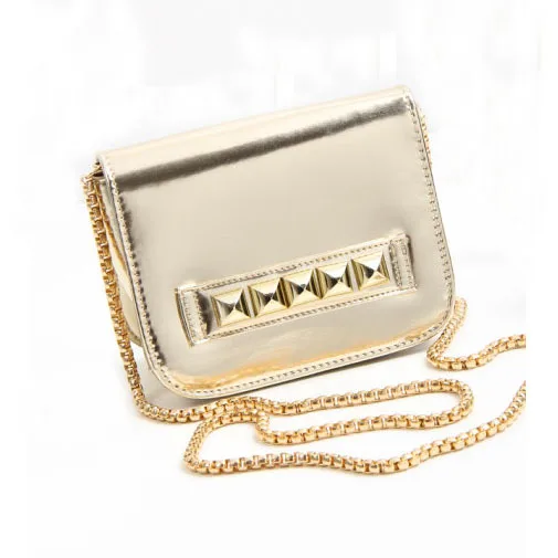 metallic gold clutch purse