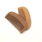 Custom logo No Static beard style comb personalized wooden hair care brush