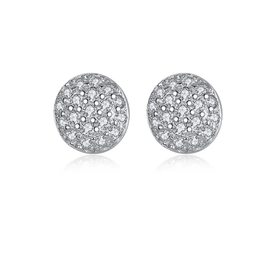 High Quality 925 Sterling Silver Earrings Crystal Round Stud Earrings for Women Daily Party Wedding Engagement Jewelry, Sliver
High Quality 925 Sterling Silver Earrings Crystal Round Stud Earrings for Women Daily Party Wedding Engagement Jewelry, Sliver