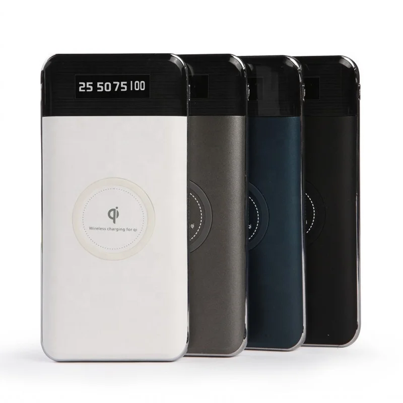 Universial Qi standard fast charging mini portable mobile phone wireless charger power banks 10000mah with lcd screen, Black,white,grey,blue
Universial Qi standard fast charging mini portable mobile phone wireless charger power banks 10000mah with lcd screen, Black,white,grey,blue