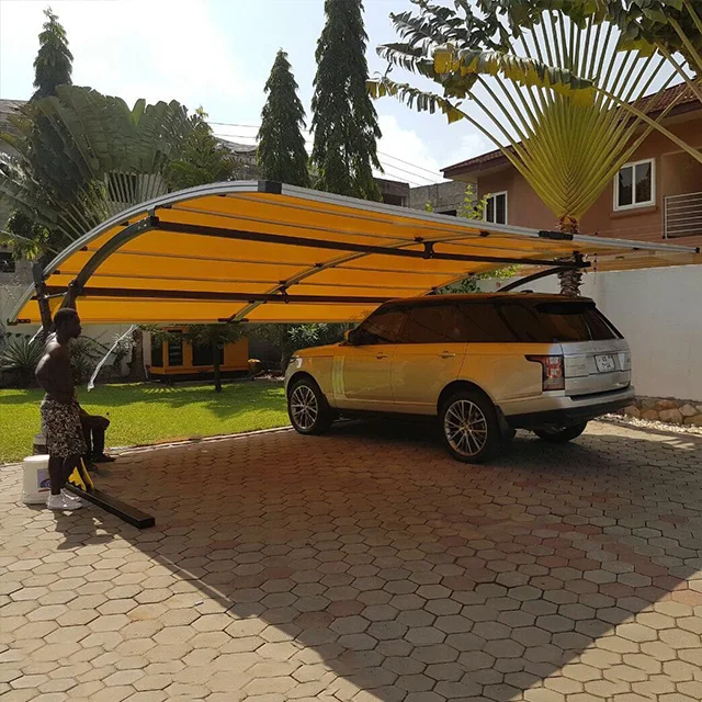 Gsp 6 Mobile Alu 2 Post Car Shelter Fabric Carport Tent Buy 2 Post Carport Alu Carport Car Shelter Carport Product On Alibaba Com