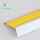 Rubber Insert Aluminium Stair Nosing Stair Tread Covers For Laminate Floor