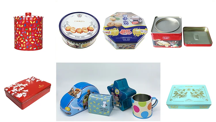 hinged tea tin boxes