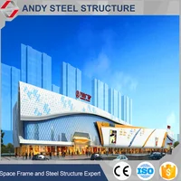 Steel Structure Glass Crtain Wall Used