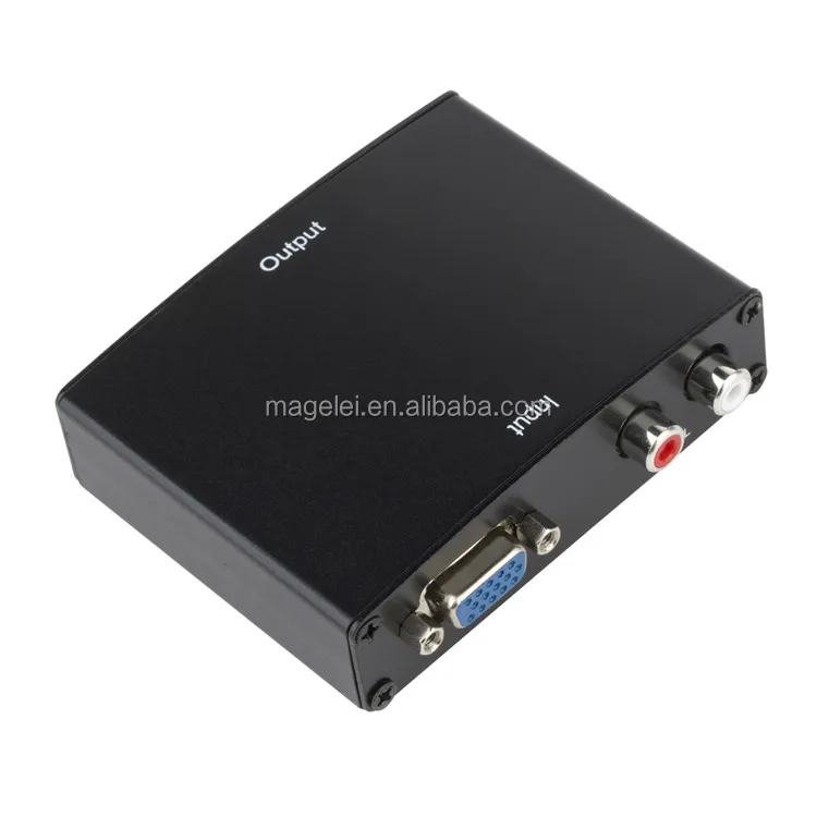 VGA to HDMI Converter Box Analog to Digital Audio Video Converter For PC Laptop to HDTV Projector - ANKUX.COM