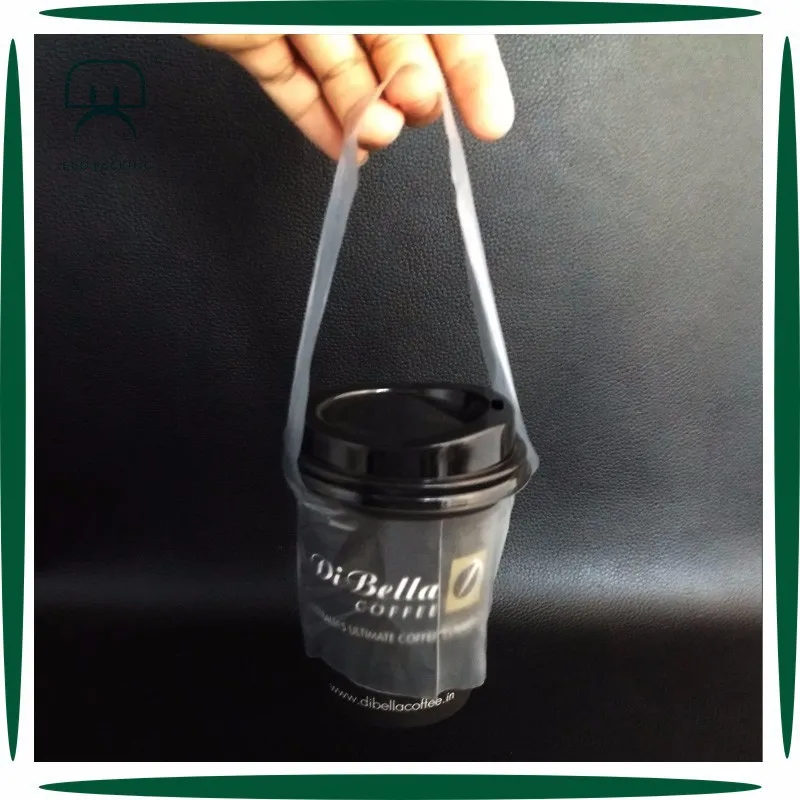 Creative Cheap Disposable Paper Coffee Cup Holder Plastic Bag Buy Cup