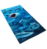 2018 Hot sale high quality microfiber printed custom travel towel/microfiber poncho towel/microfiber beach towel