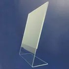 5 x 7 Slant Back Clear Acrylic Sign Holder Frame Lucite Paper Display Holder Acrylic Sign Holder