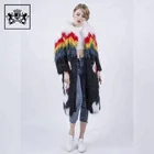 Wholesale Hot Selling Raccoon Fur Knitted Raccoon Women Winter Fur Jacket Coats
