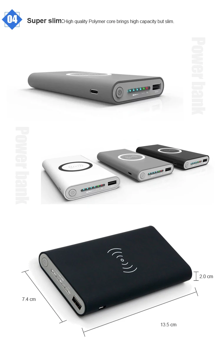 single USB port power bank wireless charger for Sony - ANKUX.COM