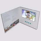 2019 high quality custom 4.3"5'7 "10.1inch lcd screen video brochure greeting card led screen business card