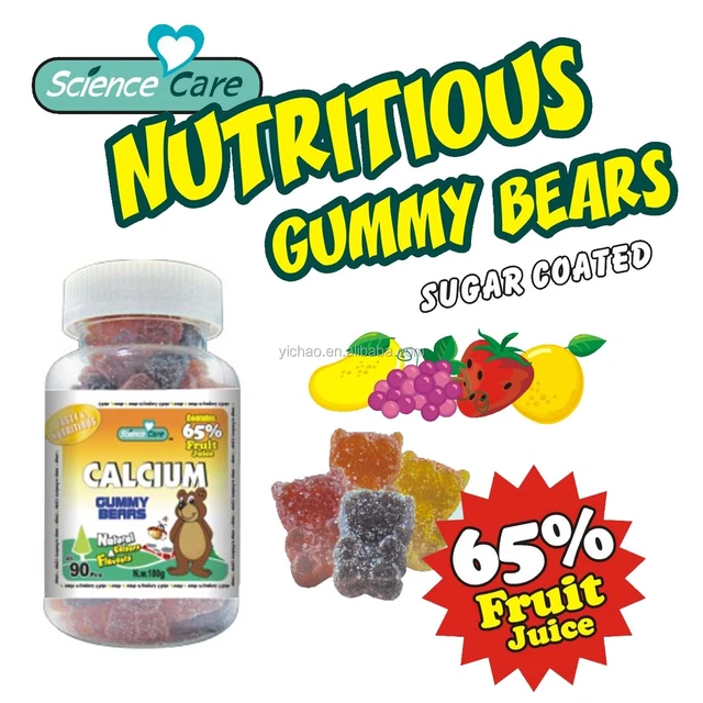 dha algal oil gelatin gummy bear candy