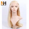 613 Blonde Wig Human Hair Natural Scalp Russian Virgin Silk Top Full Lace Wigs For White Women