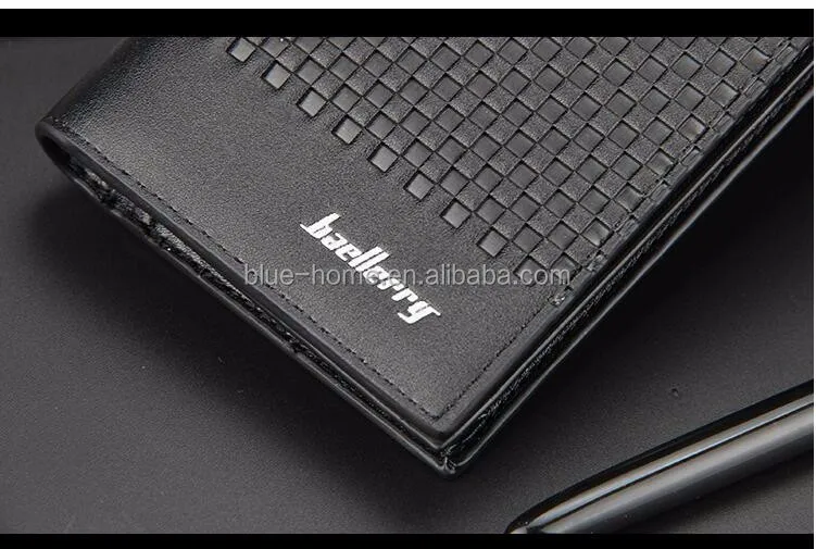 mens leather wallet business christmas gift long leather card