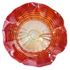 Hot selling Hotel creative bedroom wall decoration murano glass bowls plates with thin stripes