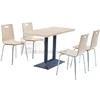 wood /small canteen restaurant dinning table & bench
