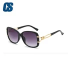 Fashion Retro Women Sunglasses UV400 Vintage Big Frame Wholesale Promotional PC Sunglasses