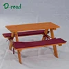 Outdoor Wood Wooden Picnic Tables Set Bench Table And Chair