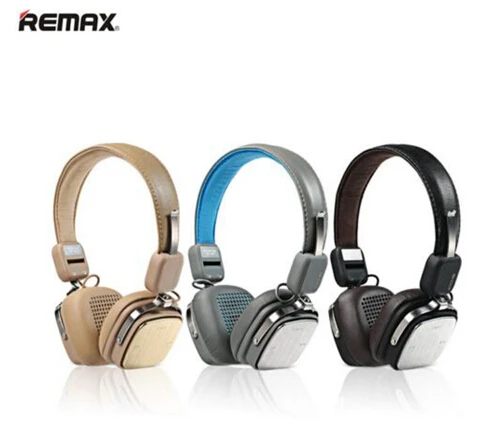 

Remax RB-200HB Adjustable Soft Leather AUX Bluetooth Headset Stereo Foldable Headset Handsfree Noise Reduction, N/a
